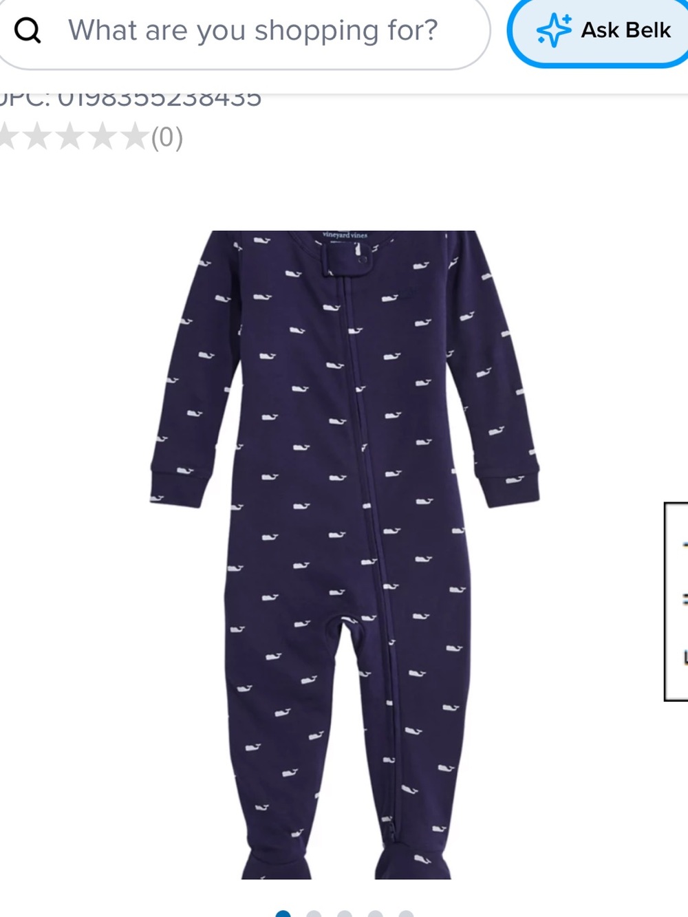Vineyard Vines Baby Whale Printed Footie